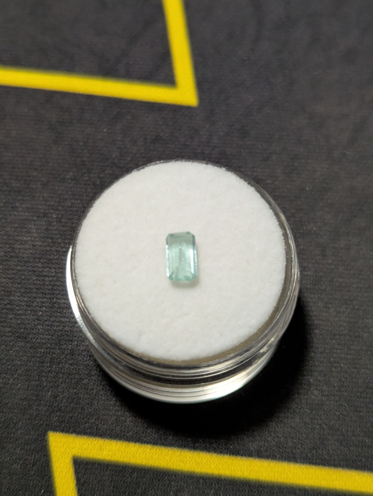 0.47ct Natural Green Emerald Octagon Cut Loose Gemstone Nigerian 6.3×3.5mm