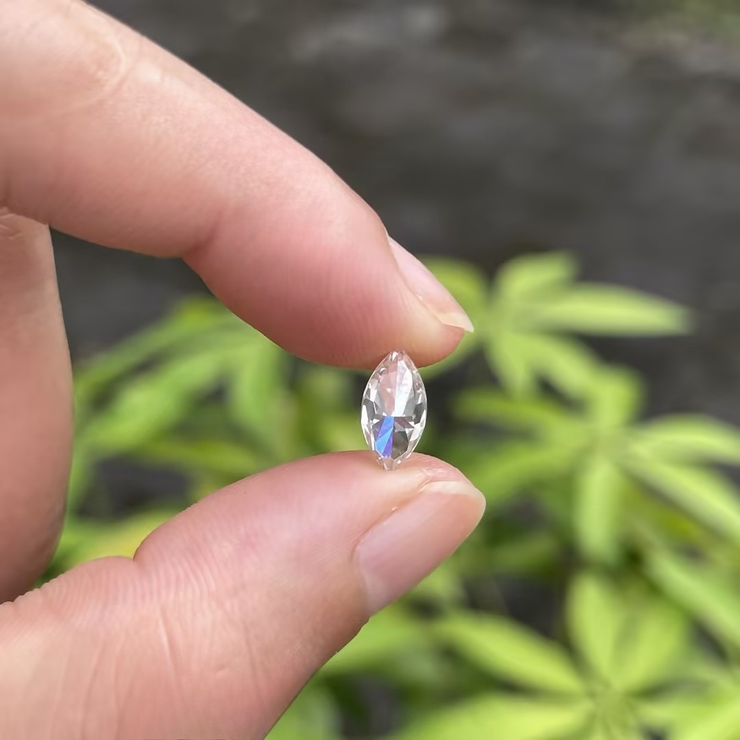 GRA Certification Full Size Marquise Cut 0.1-10ct Loose Moissanite D Color VVS1