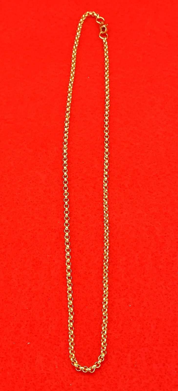 7″-84″ GOLD PLATED 3MM ROLO STUNNING LINK ROPE CHAIN NECKLACE-USA SELLER -GOLD