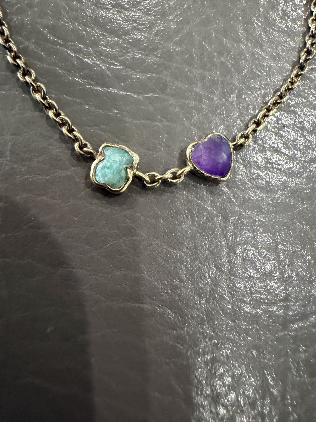 TOUS Sterling Silver Gold Vermeil Sweet Teddy Heart Bracelet