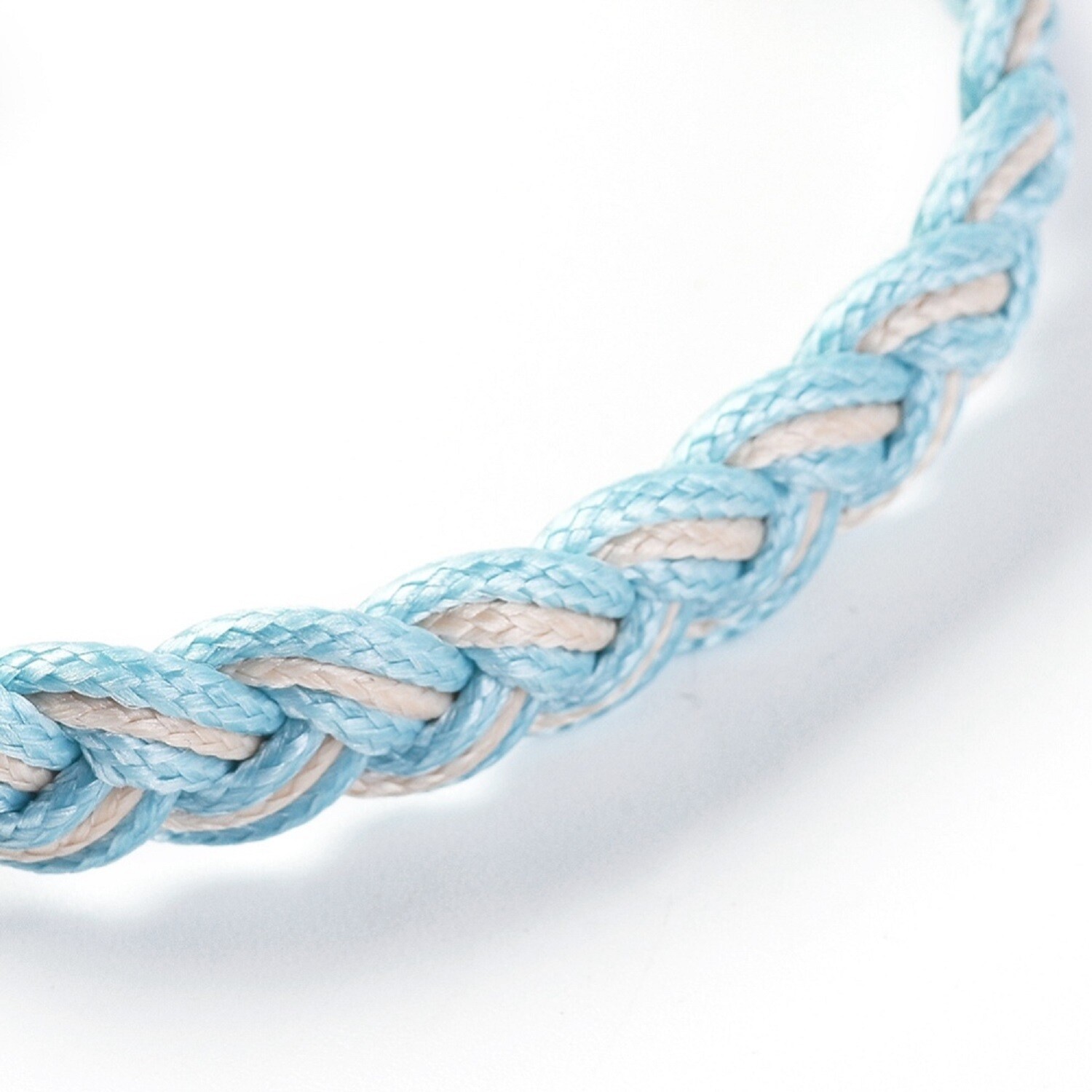 Adjustable Waxed Polyester Cord Braided Bracelets Mixed Color. 3.5~3.8mm thick
