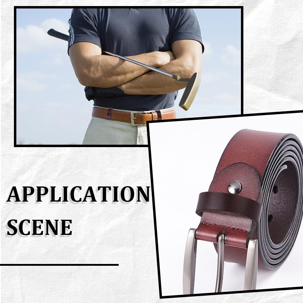 24Pcs Leather Belt Loop Keepers – 1.2″ Cowhide Rings for DIY Craft & Accessories