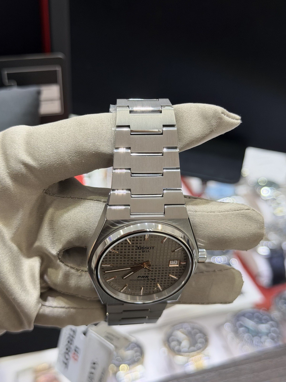 New Tissot PRX Titanium 38mm Silver Dial Men’s Watch T137.807.44.061.00