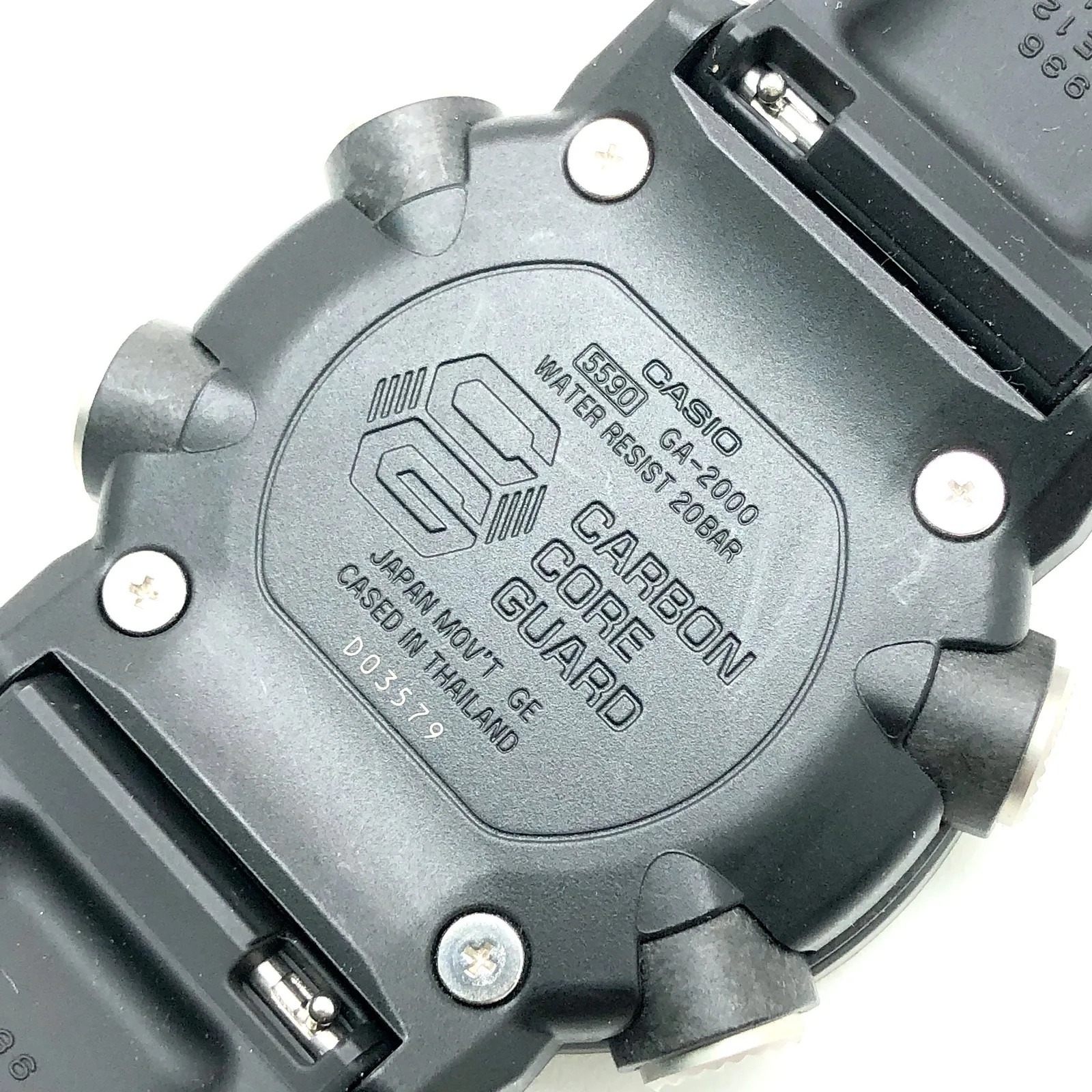 G-SHOCK GA-2000S-1A Carbon Core Guard Structure, Double LED Light, Analog-Digita