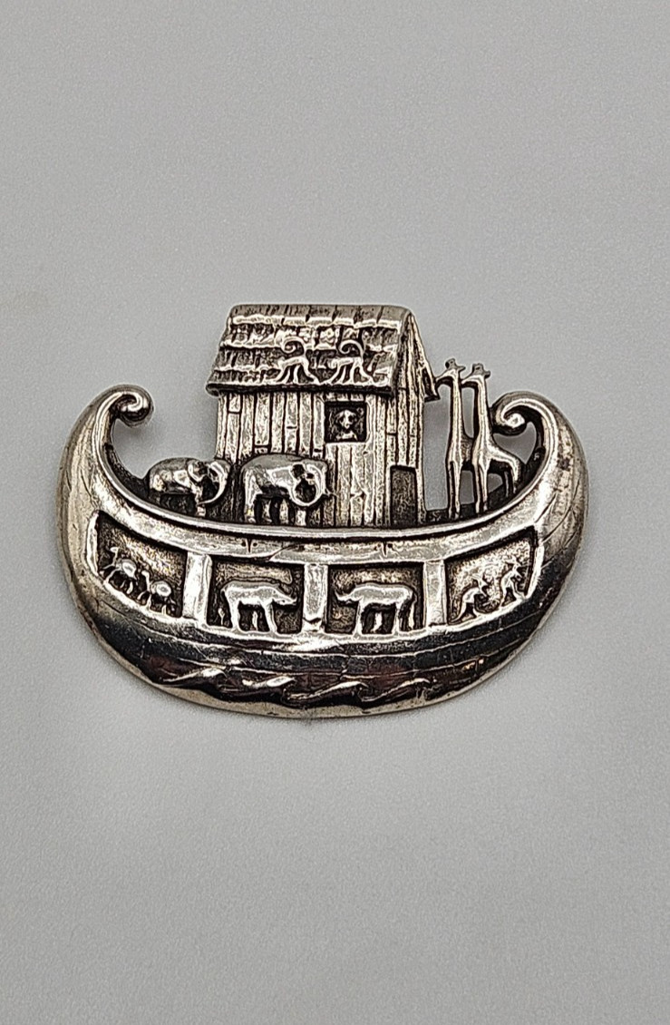Sterling silver Noahs Ark pendant