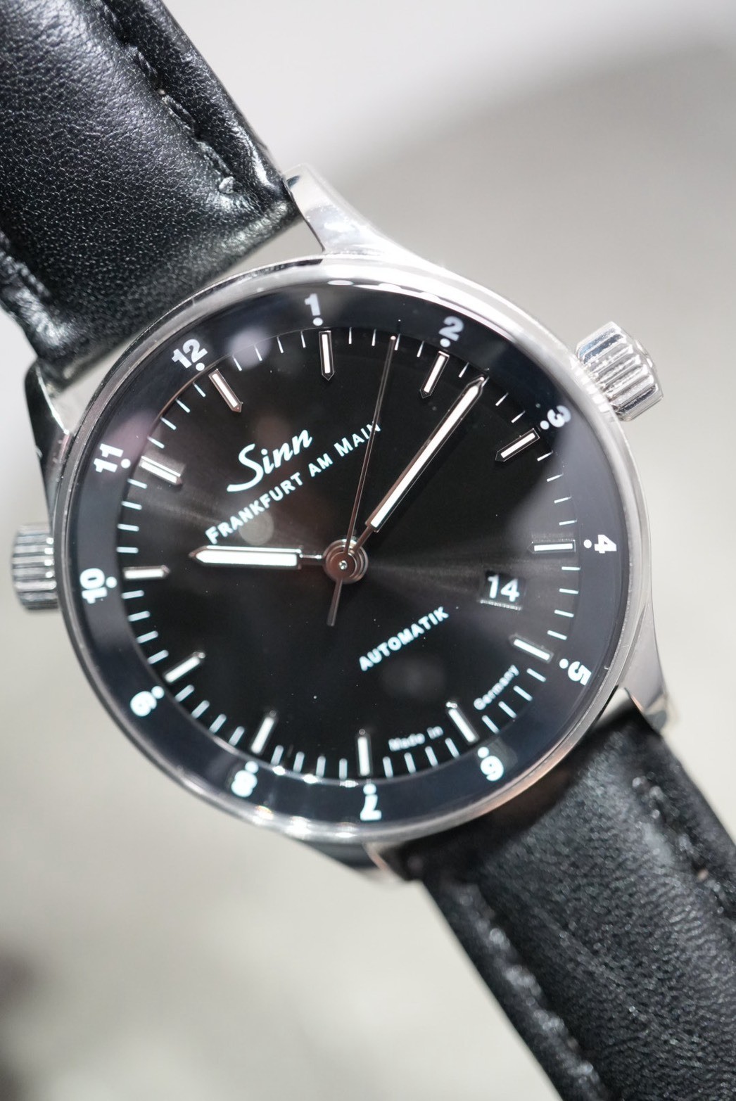 Sinn 6068 Black Dial Auto 38.5mm 2022 Box Papers SS Watch Used