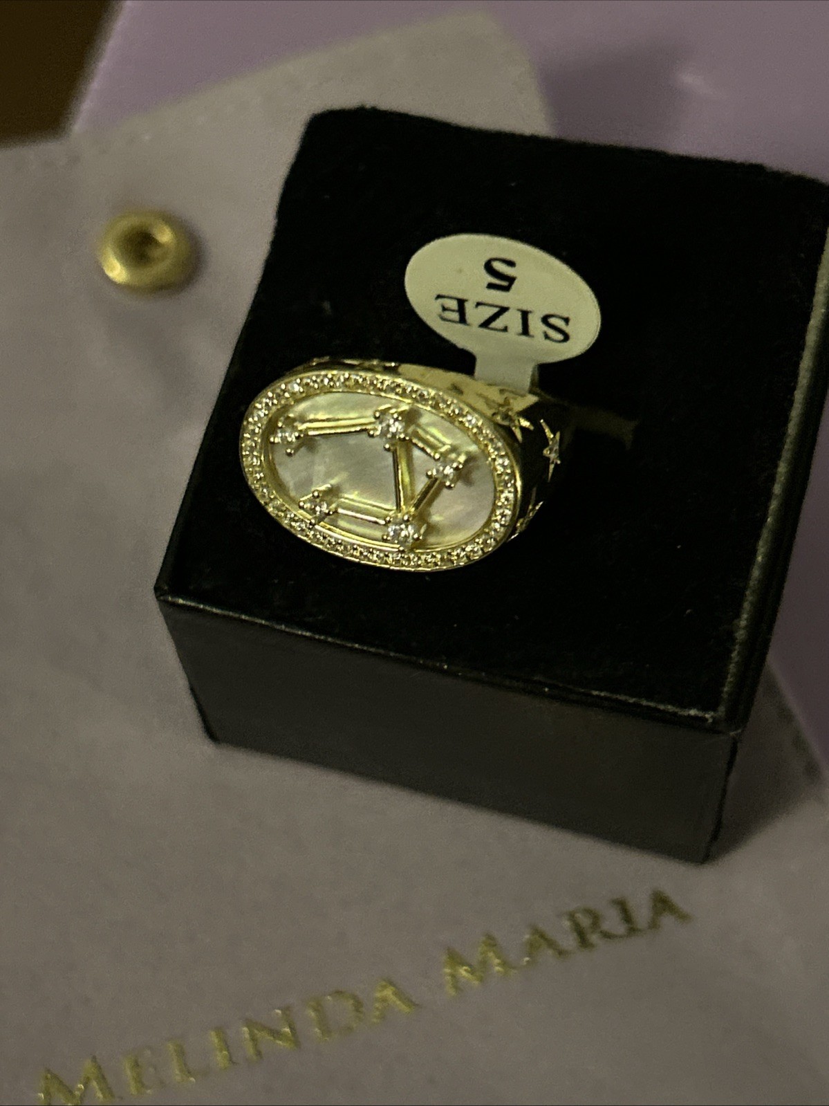 Melinda Maria Constellation Zodiac Ring Libra