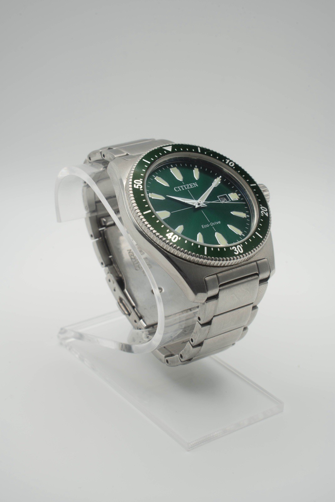 Citizen Eco-Drive Vintage Brycen – Green Dial Stainless Steel (Retails $425)