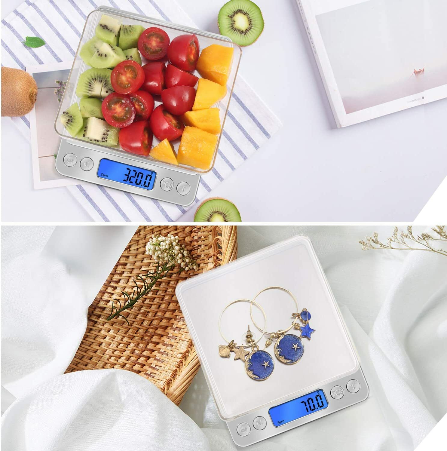 3000g Digital Scale 0.1g Jewelry Gold Silver Coin Gram Pocket Size Herb Grain