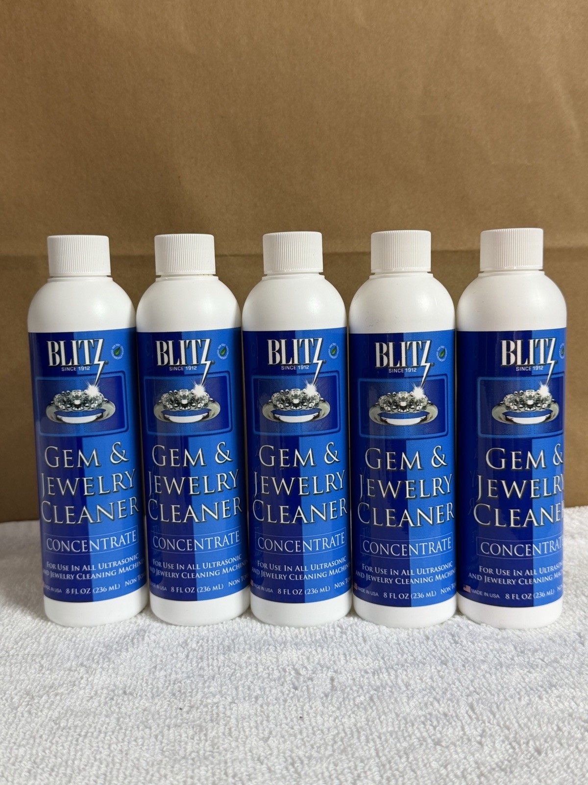 Blitz Gem & Jewelry Cleaner Concentrate 8 fl oz 400 BOTTLES WHOLESALE