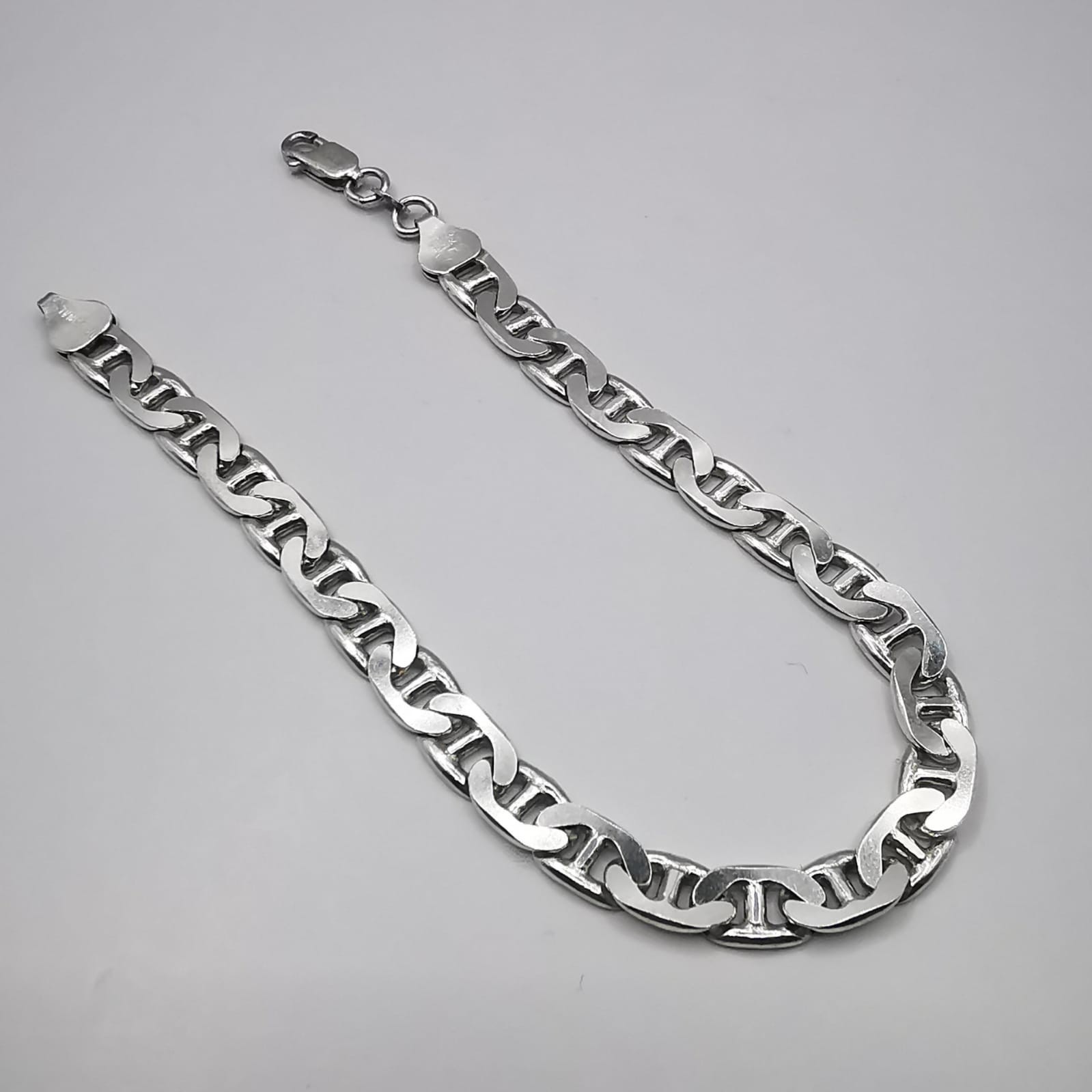 Vintage 925 Sterling Silver Handmade Bracelet Women’s Chain 22cm 15.73g Gift