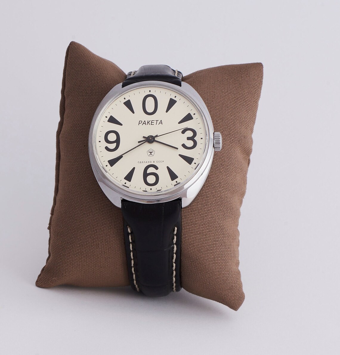 Rare Raketa Big Zero Soviet Mens Watch 2609 WRISTWATCH USSR Service