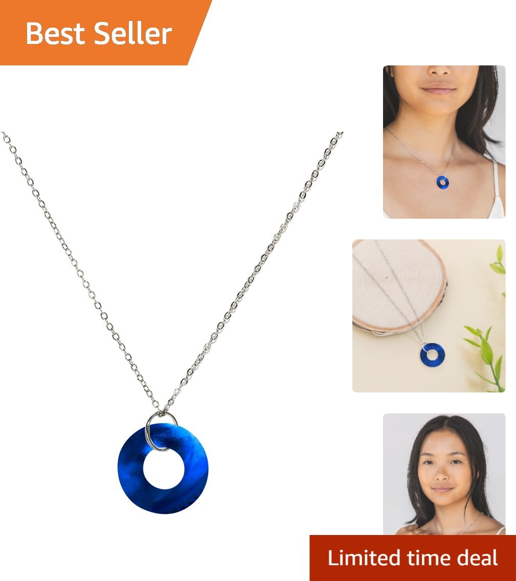 Handcrafted Glass Hoop Necklace with History Card – Perfect for Unique Gifting