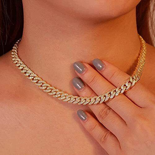 Men’s Gold Plated Iced CZ Out Solid Miami Cuban Link Bracelet Chain 8MM