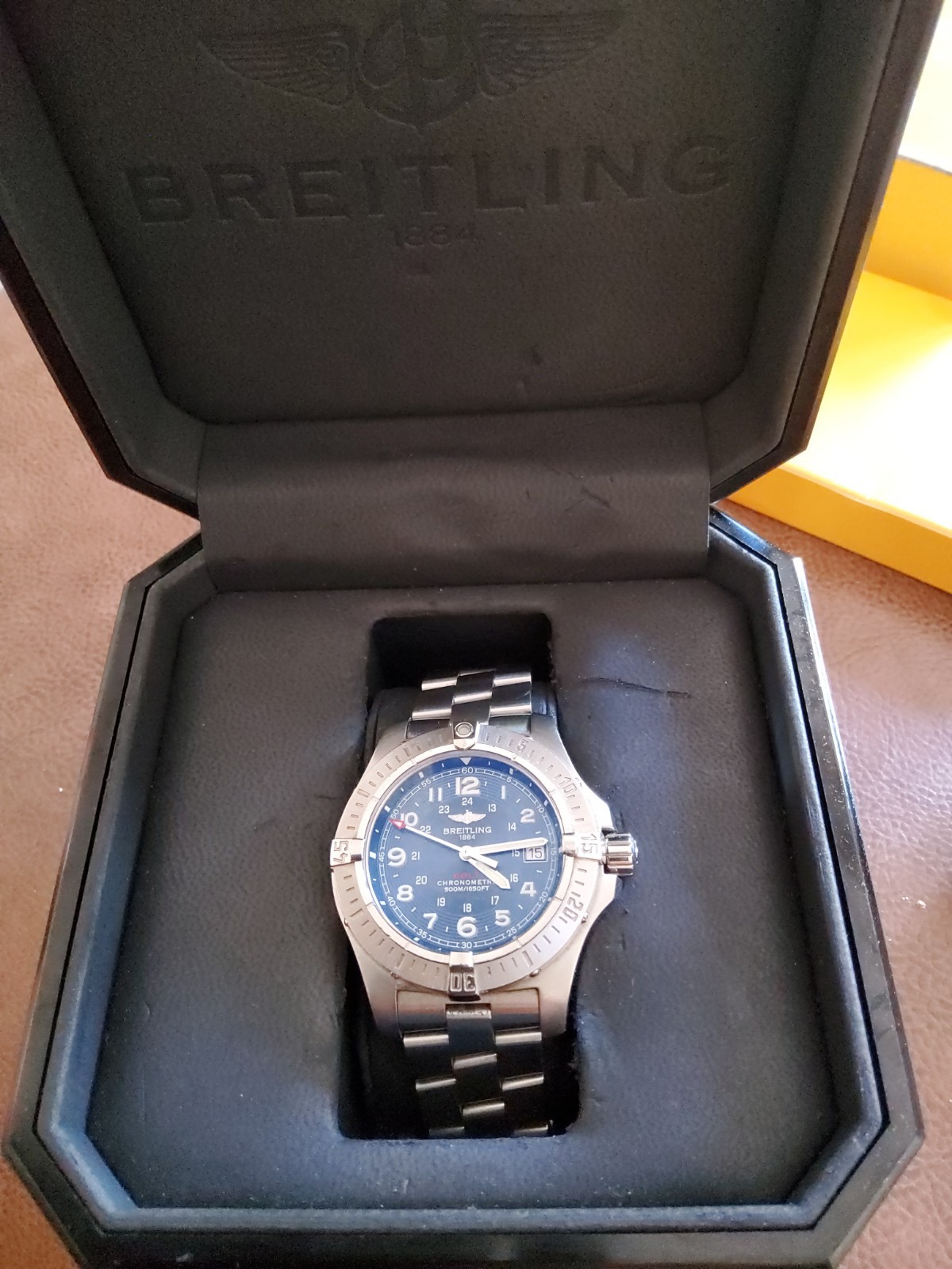 Breitling Chronometer 1884 A74380 Men’s Watch Steel With Box And Papers