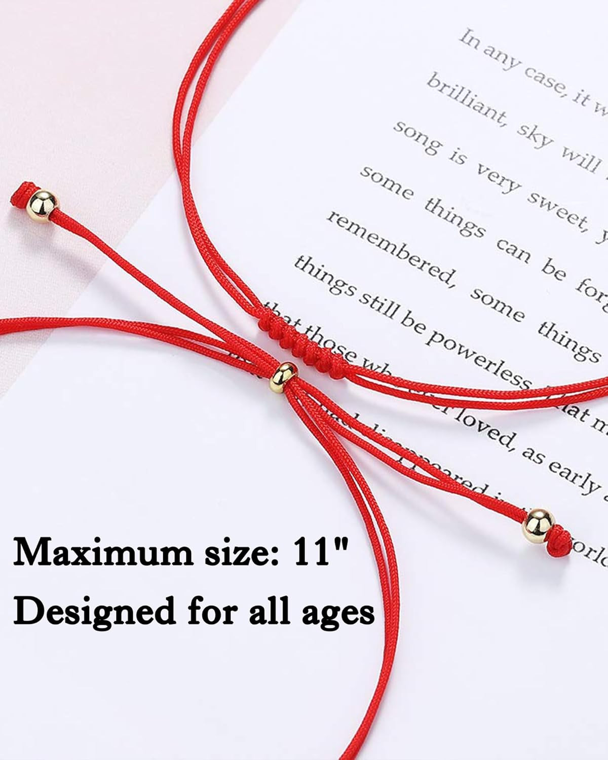 7 Knots Red String Bracelet Good Luck Protection Gift Kabbalah Thread Handmade S