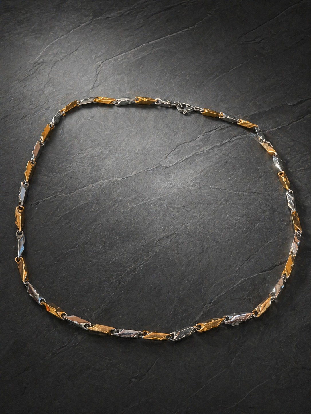 Men’s 22-in Two-tone Stainless Steel Chain