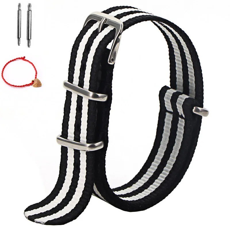 1pcs Nylon Strap 16mm 18mm 20mm 22mm Nylon Watch Band Replacement Watch Strap