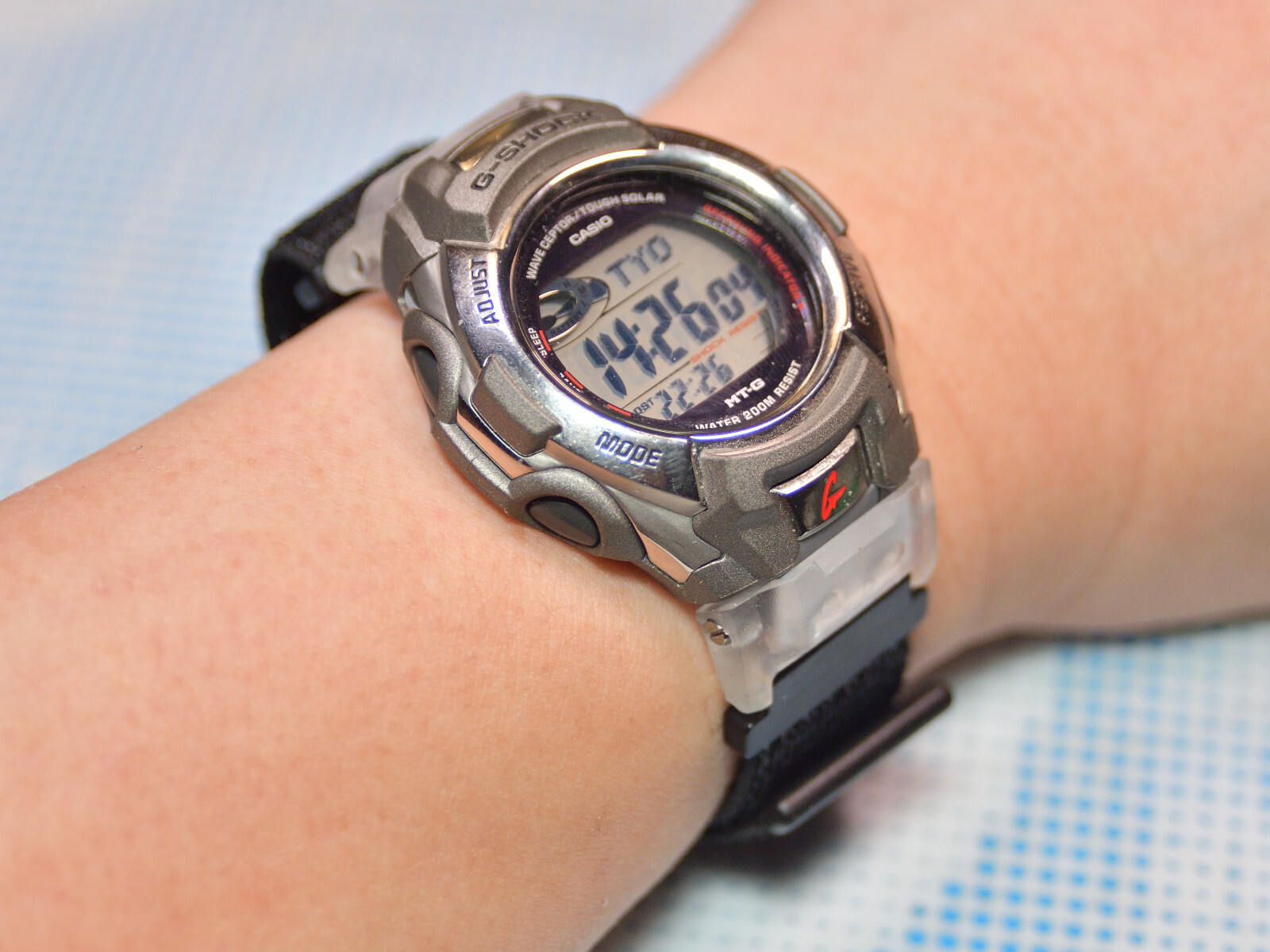 Resin watch strap & band adapter for G-SHOCK MTG900