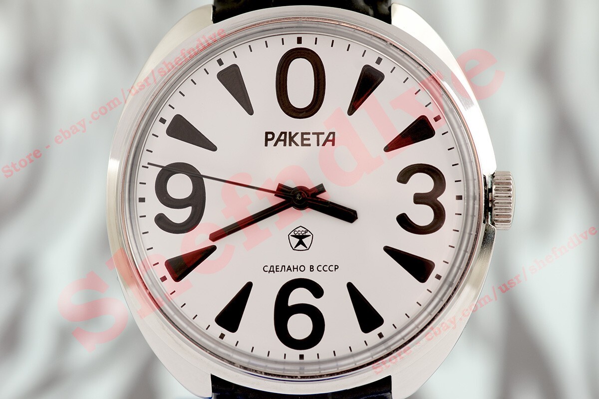 Raketa Big ZERO Vintage Russian USSR mechanical OLD stock wrist watch cal. 2609