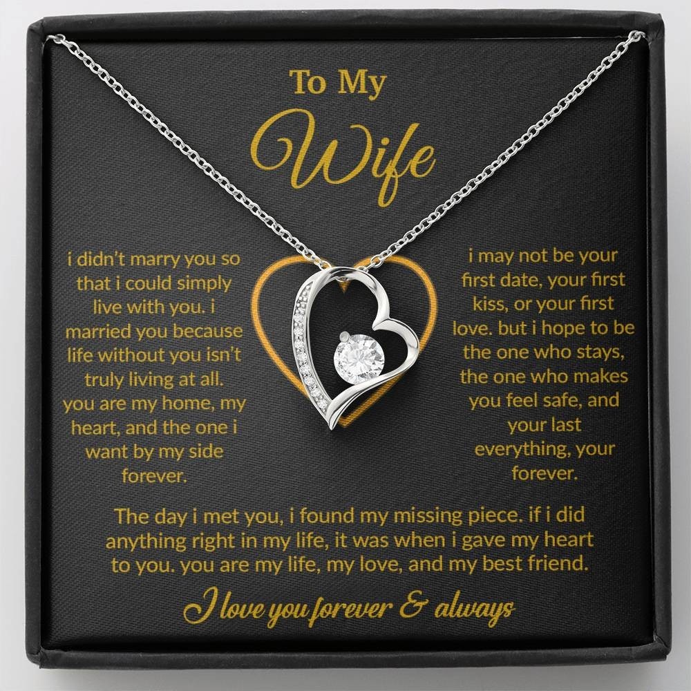 Wife Necklace Anniversary Birthday Gift Romantic Jewelry For Her