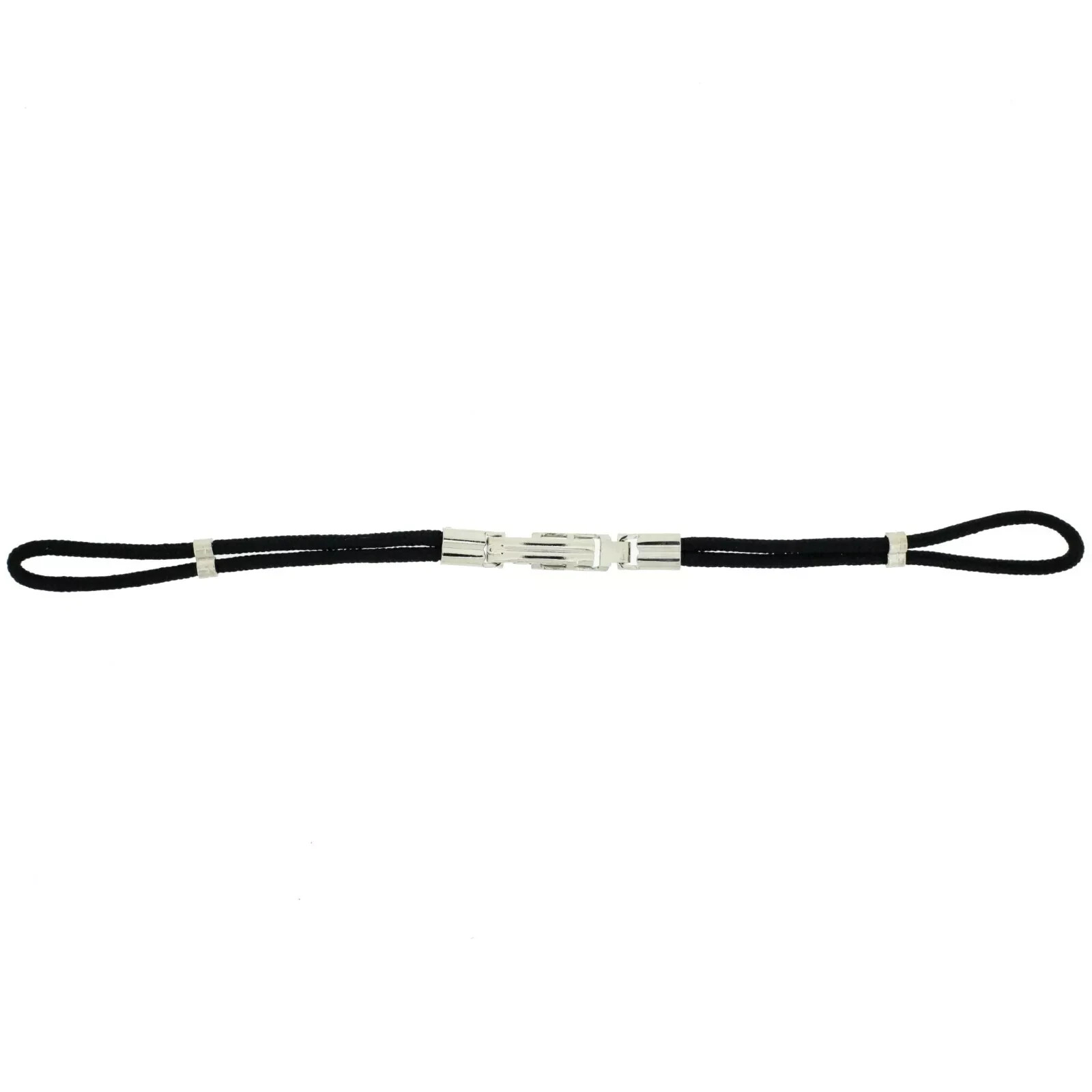 Watch Band Black Cord Mesh Stainless Steel Clasp – Antique Vintage Watches