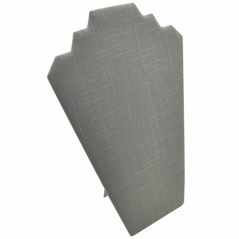 Modern Grey Linen Necklace Display Necklace Easel Showcase Jewelry Stand Easel
