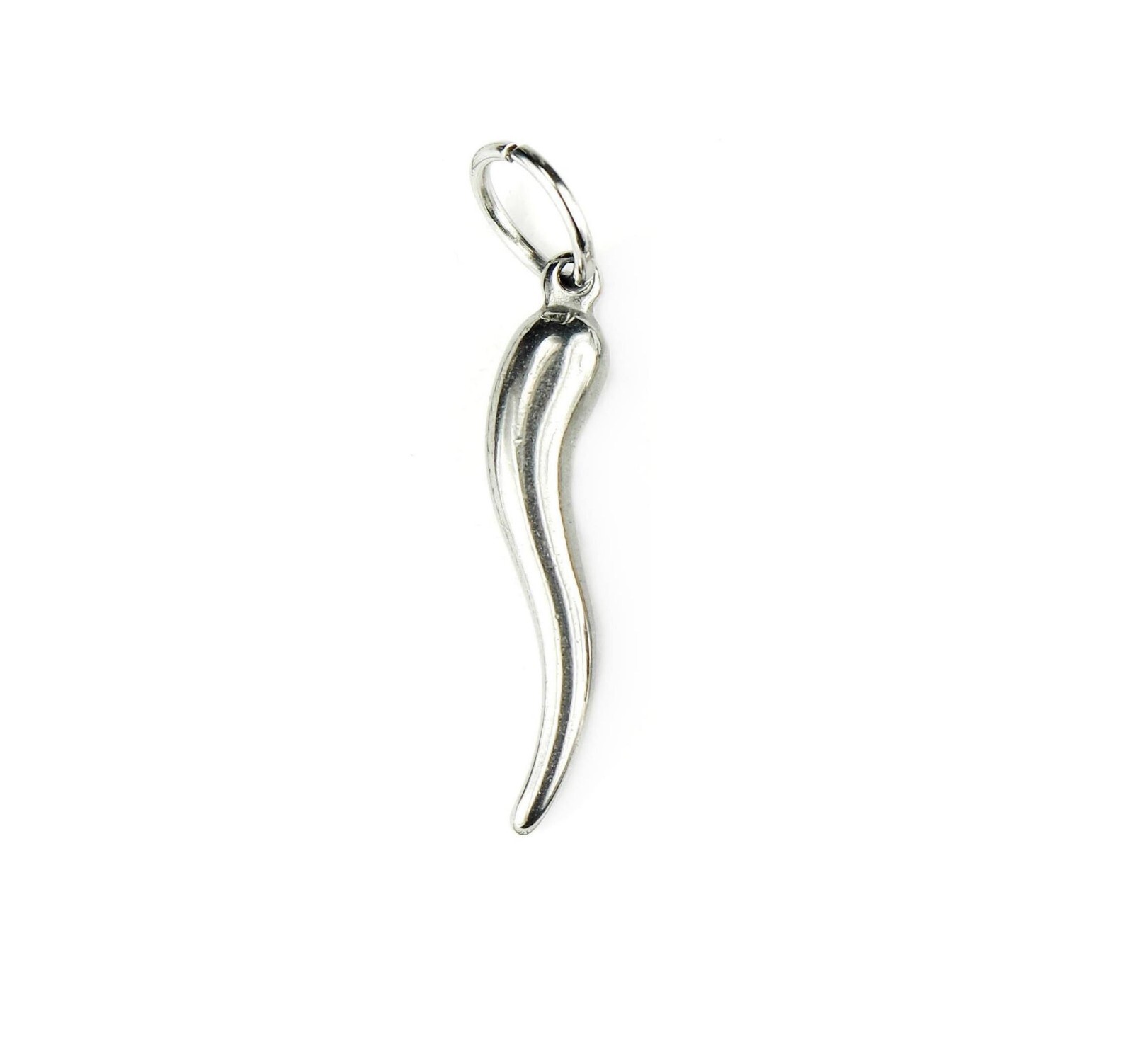 Mano Cornuto or Cornicello, Italian Malocchio Charm, Stainless Hand or Horn