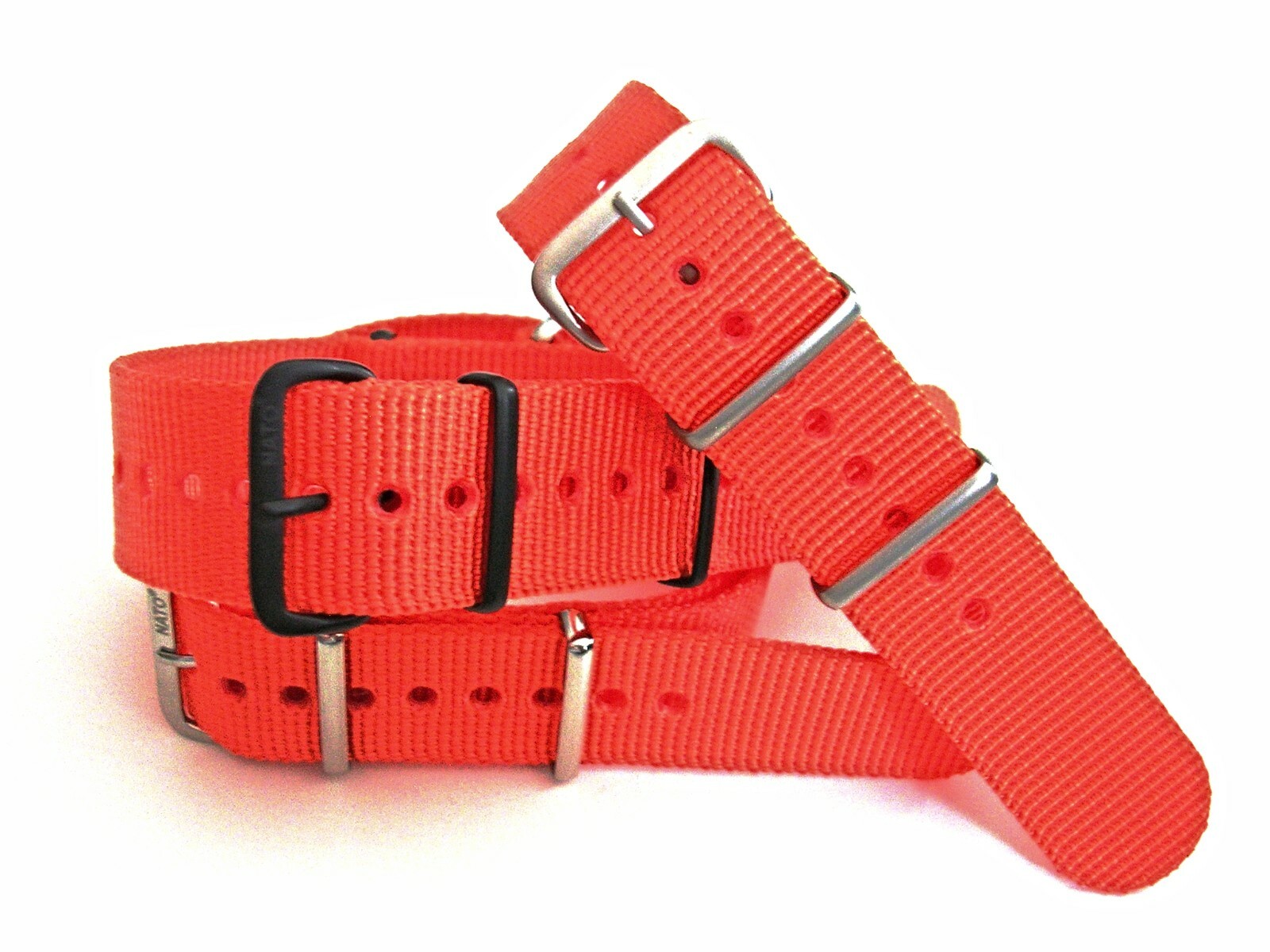 NATO ® X nylon watch band strap Coast Guard Orange 20m 22m g10 PVD RAF IW SUISSE