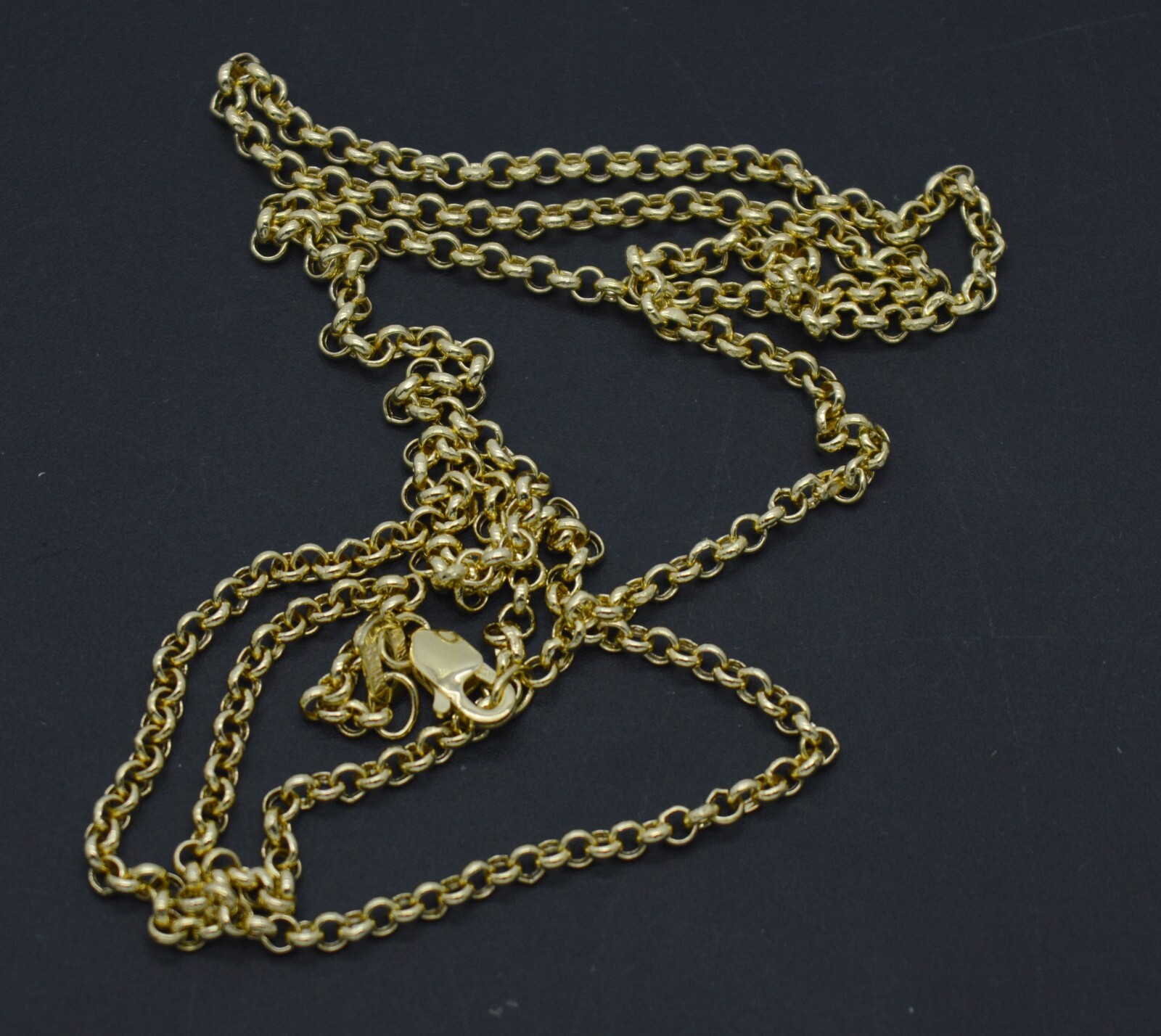 NEW 14k Solid white or Yellow Gold 2.3mm Rolo Chain 16″ 18” 20” 22” 24” 30″