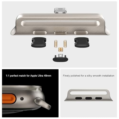 Universal Watch Band Connectors for Apple Watch Ultra 1/2, 3-Pack Link Adapter