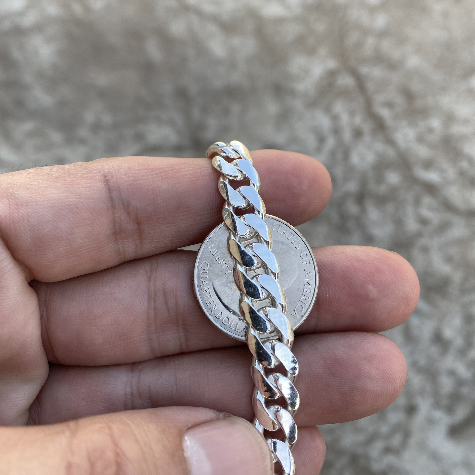Men’s Solid 925 Sterling Silver Miami Cuban Link Bracelet Heavy 8.5″ in x 8mm