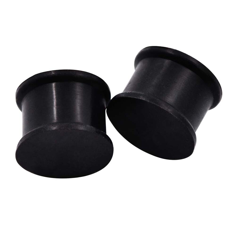 2Pcs Silicone Ear Gauges Double Flared Saddle Ear Tunnels Plug Piercing 2g-3/4″