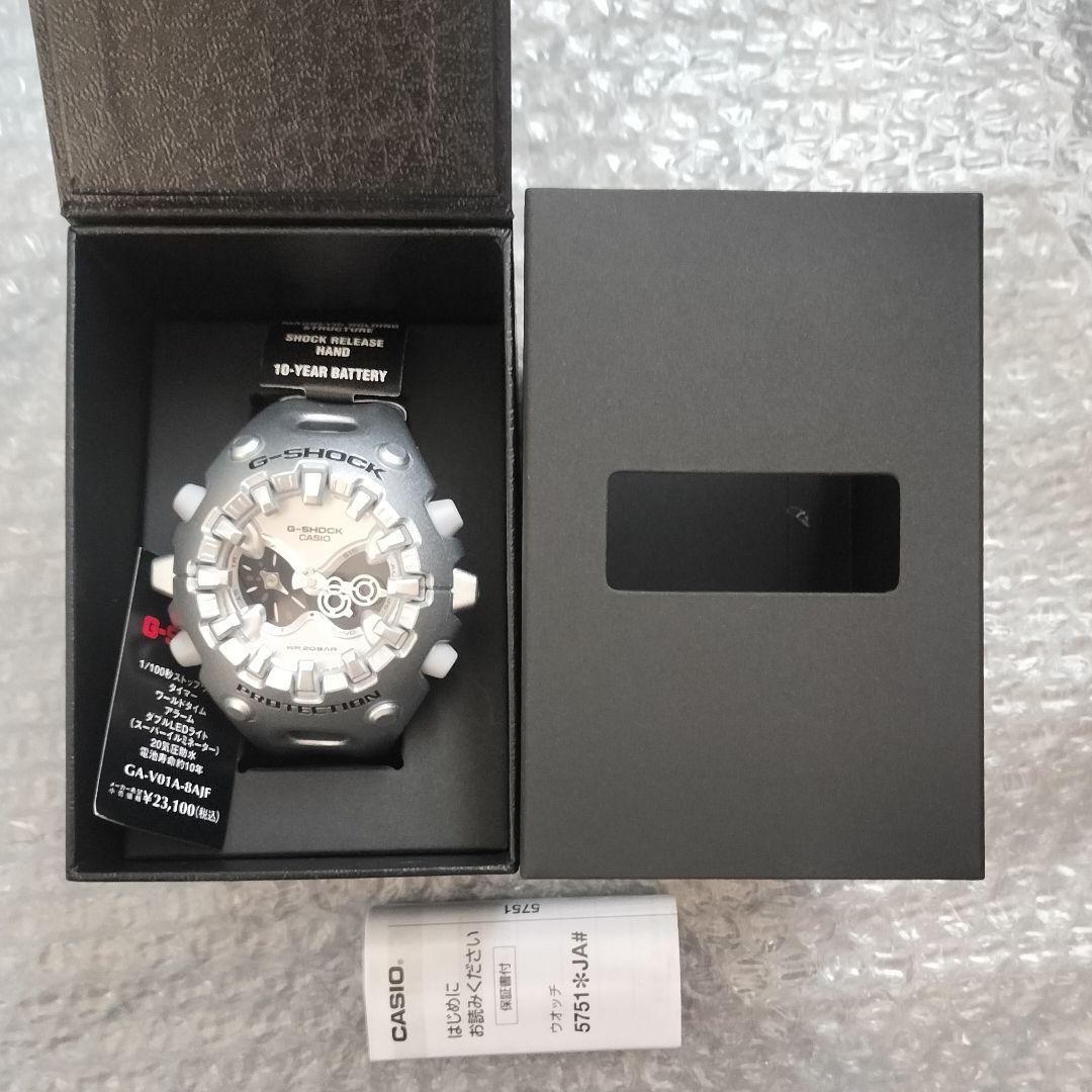 CASIO G SHOCK Silver GA V01A 8AJF