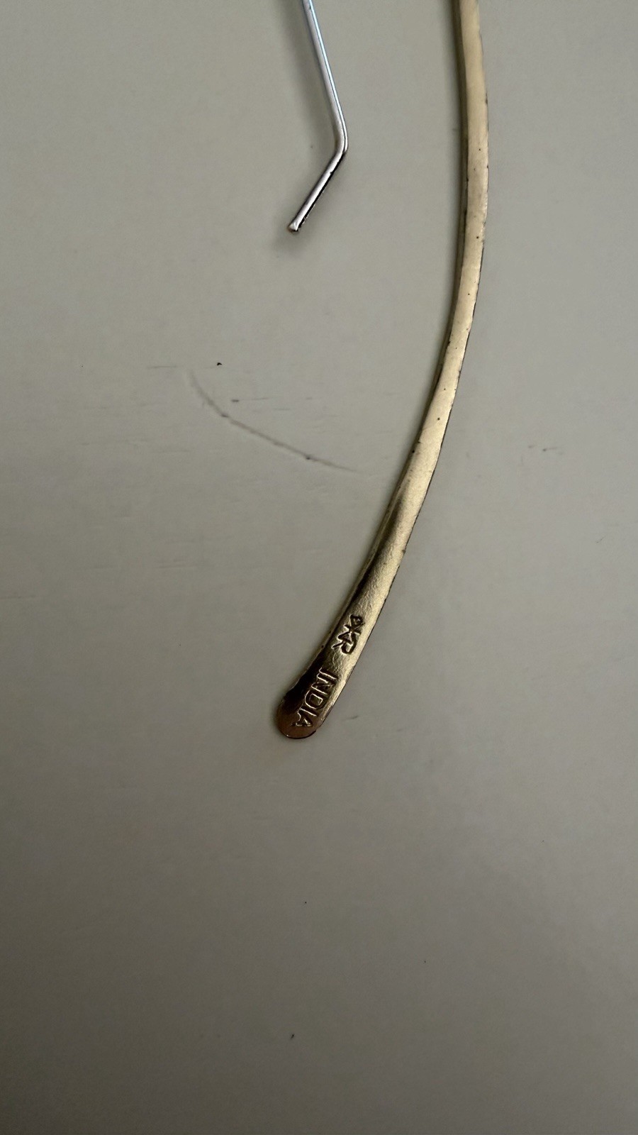Silpada gold drop hook earrings
