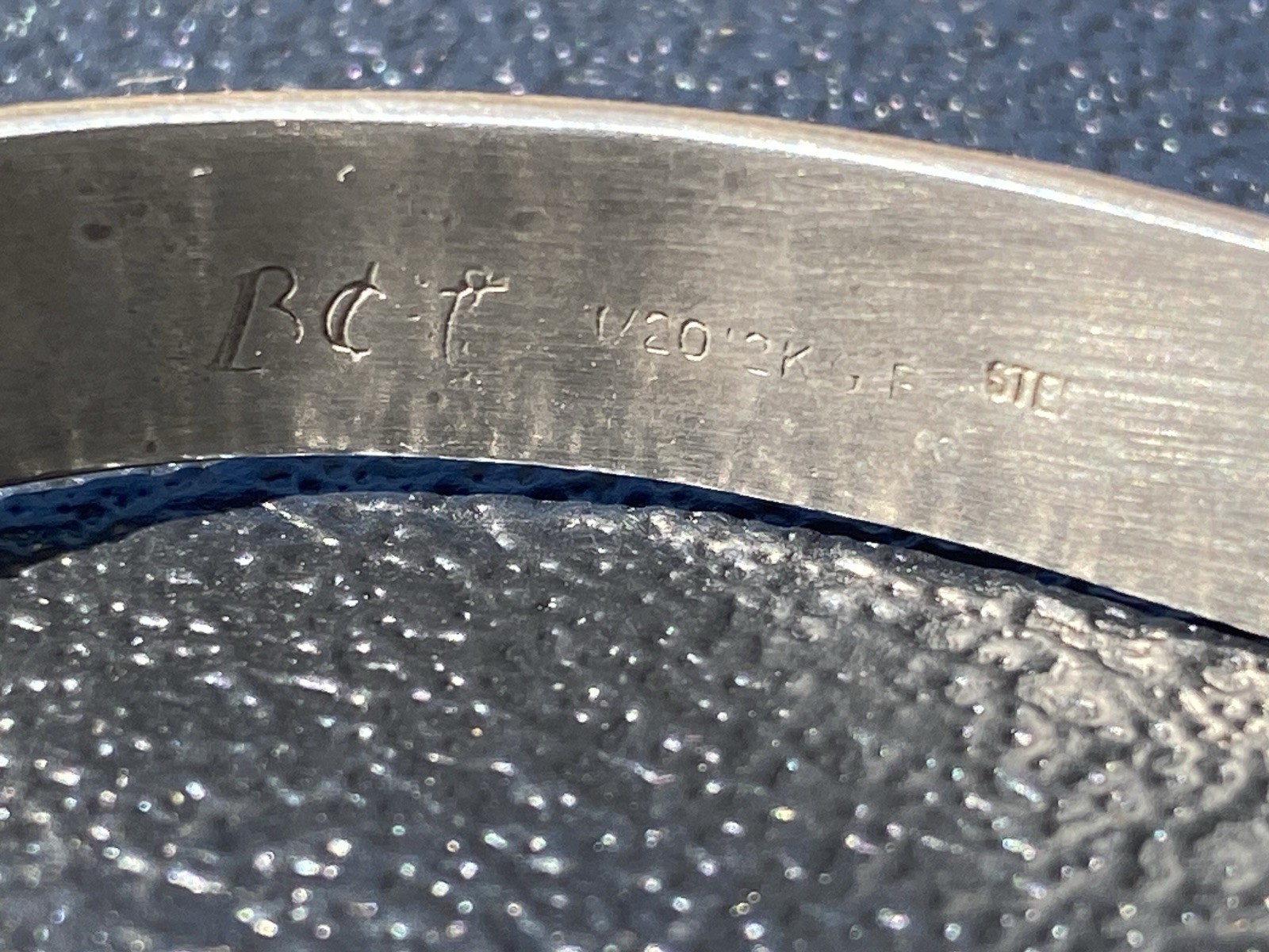 12K Gold Filled Sterling Silver Cuff Becenti Jr BCT Native American Story Teller