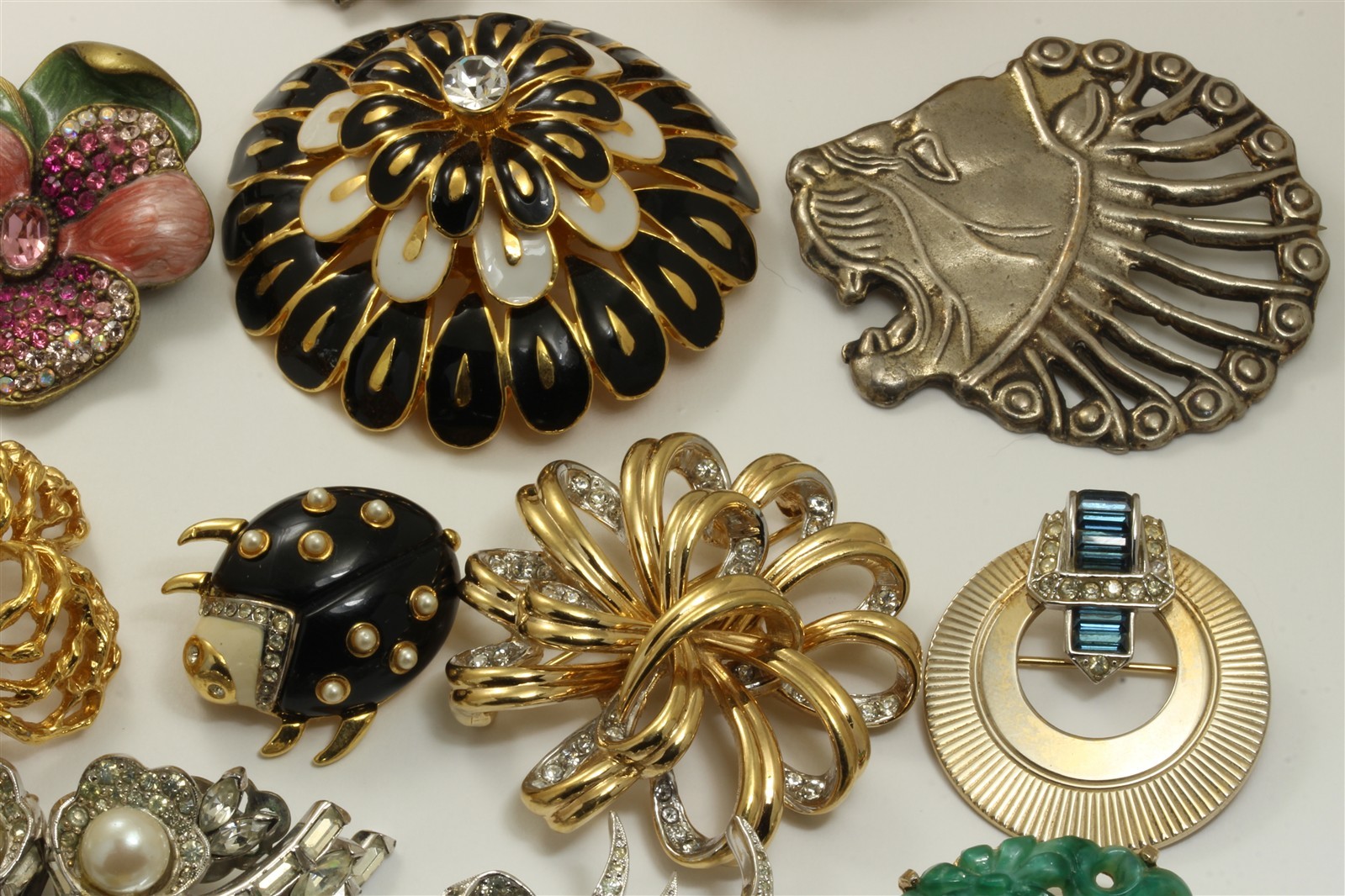 Vintage 20 Pc High End Designer Costume Jewelry Lot Jomaz Boucher Kramer Panetta