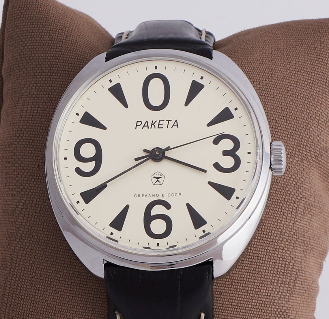 Rare Raketa Big Zero Soviet Mens Watch 2609 WRISTWATCH USSR Service