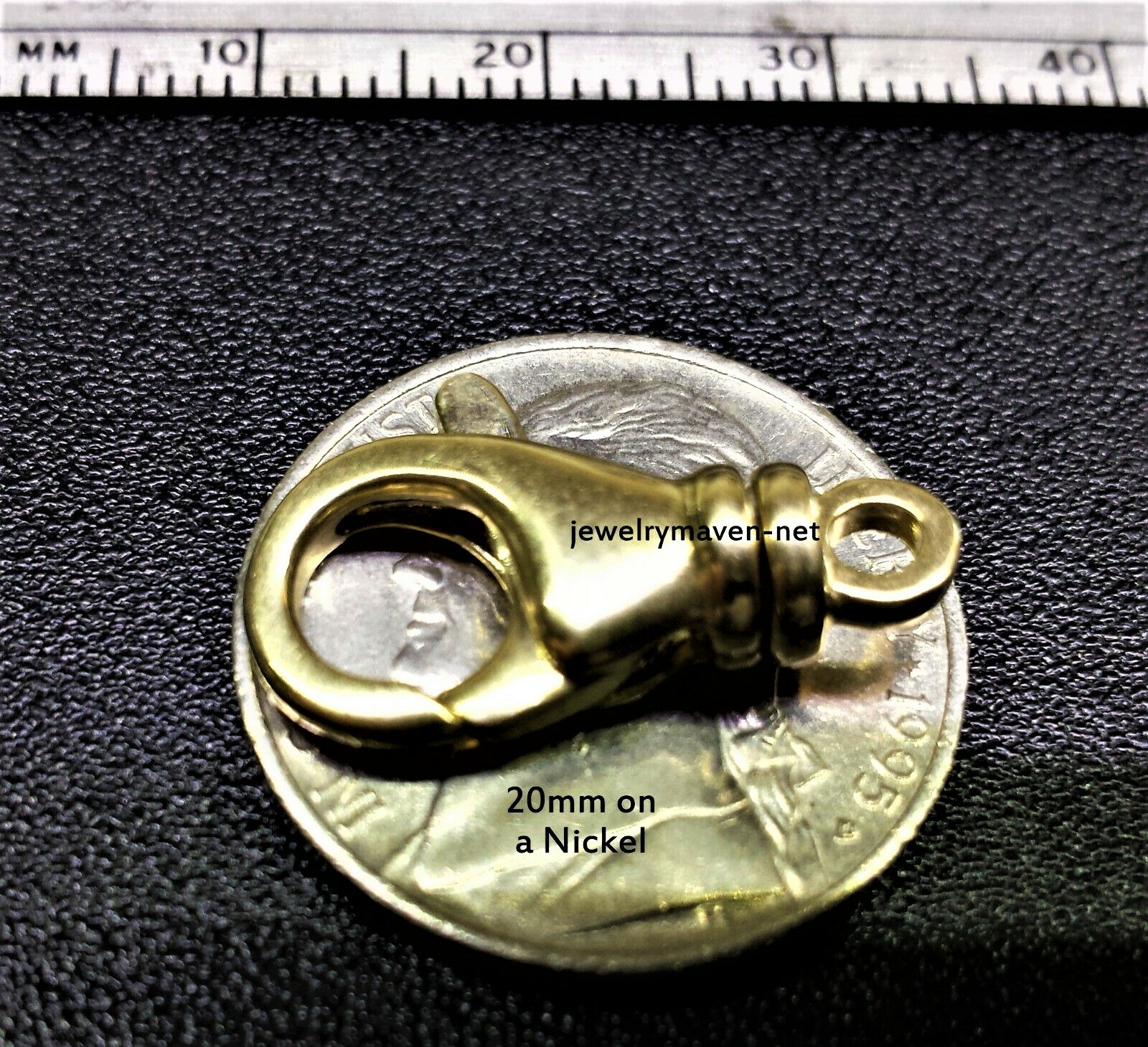 19.5mm 14k XL Extra Large Solid Yellow Gold Swivel Lobster Trigger Clasp ITALY