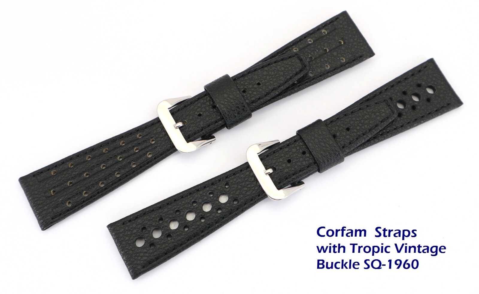 Genuine CorfaM® Straps Bands for Vintage & Reissue Omega Watches & Chronographs.