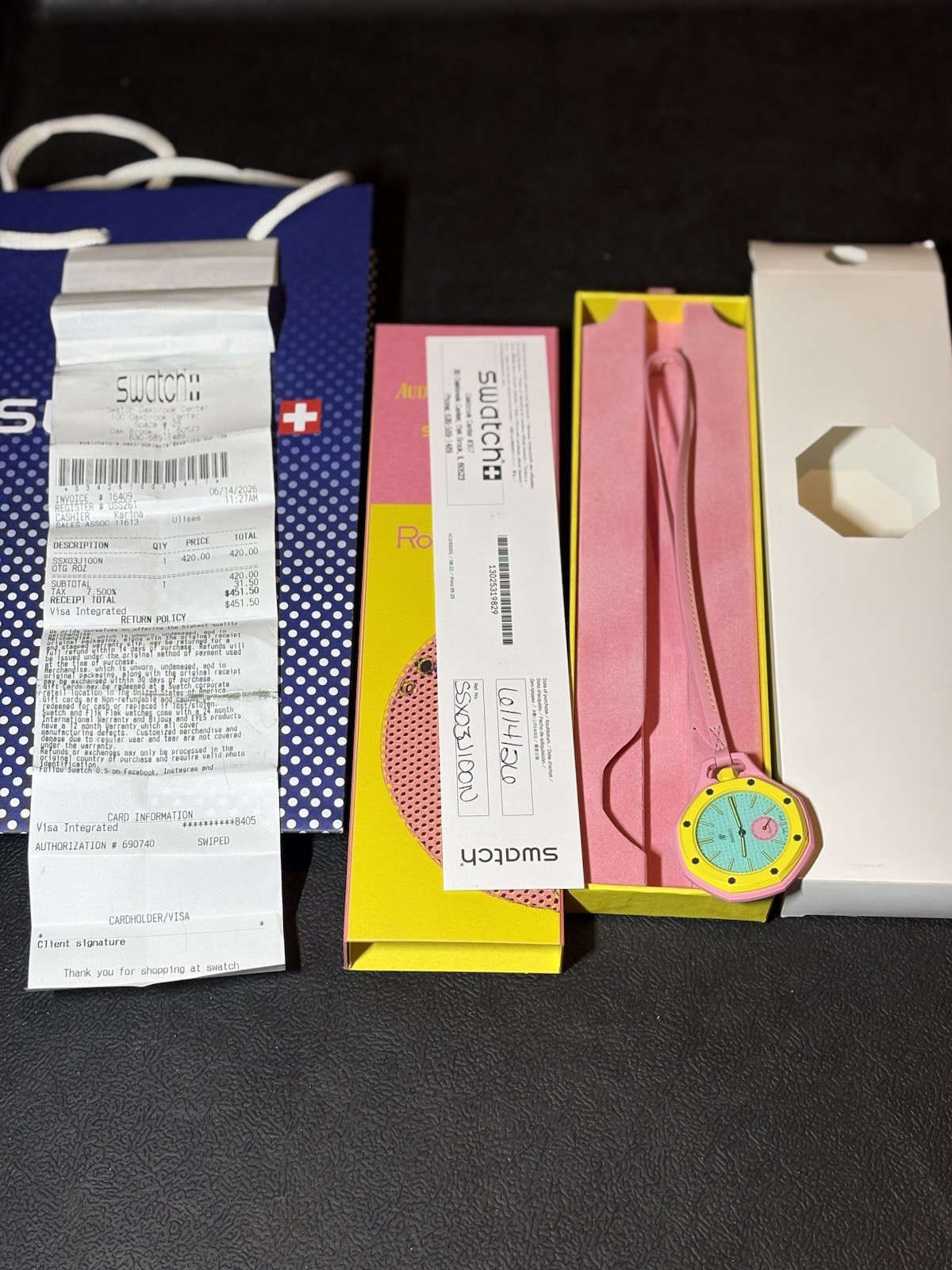 Swatch x Audemars Piguet AP Royal Pop Savonnette Otg Roz Ready Ship pink