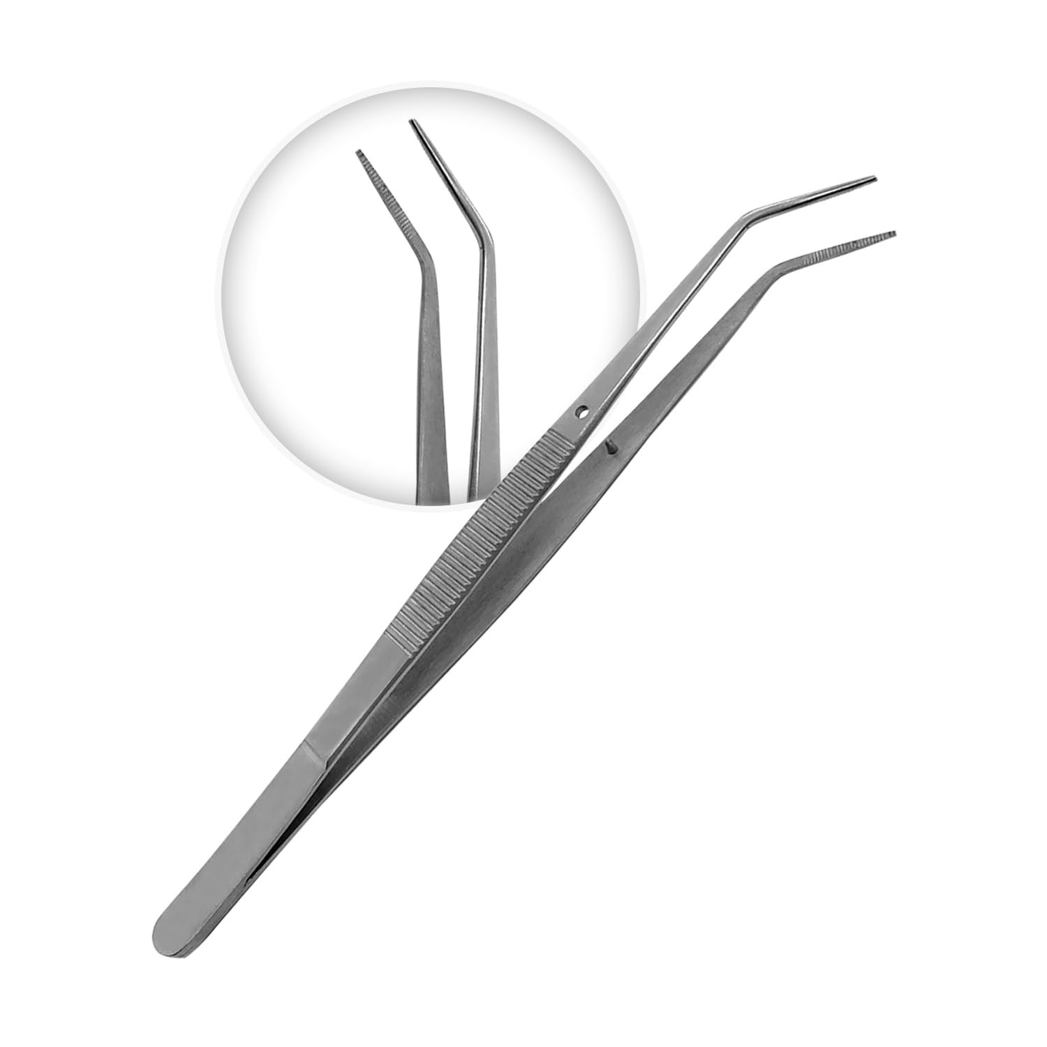 Splinter Forceps – Fine Point – Tweezers Stainless Steel Straight & Curved (C…