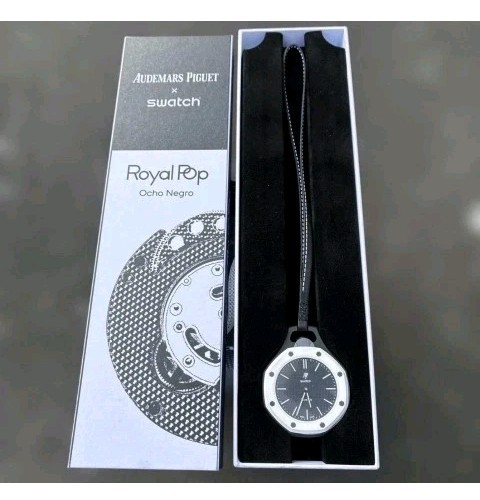 Swatch x Audemars Piguet Royal Pop Ocho Negro Pocket Watch SSX03W101N 2026 JPN