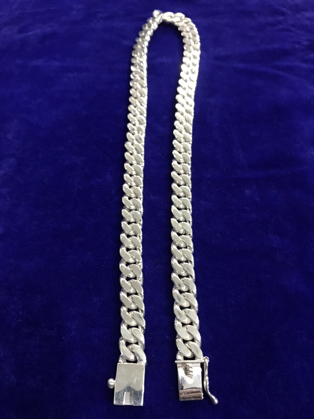 24″ 165g Mens Solid Real Sterling Silver 925 Cuban Curb 10mm Chain Link Necklace