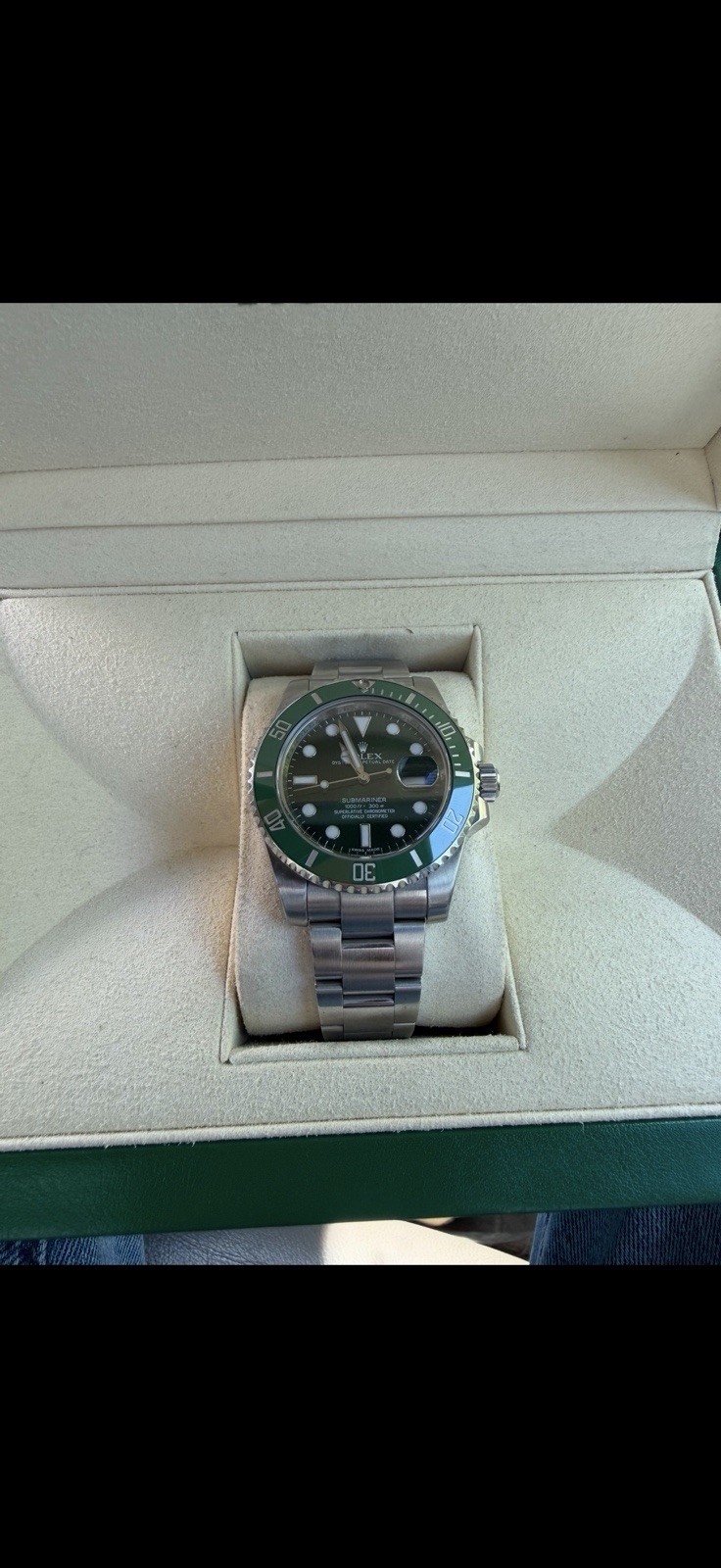 Rolex Submariner Hulk 40mm Steel Auto Box Papers