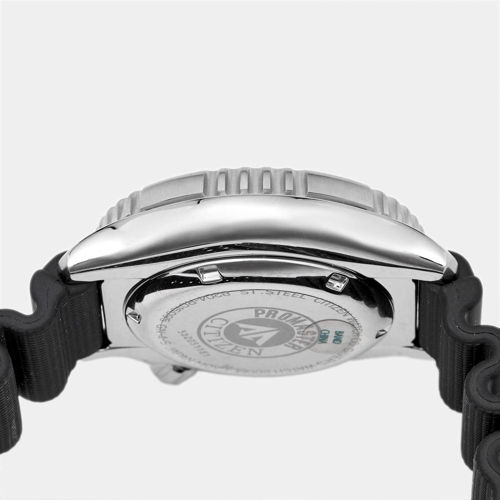 Citizen Promaster NY004009W Luminous Green Dial Stainless Steel Rubber Mens