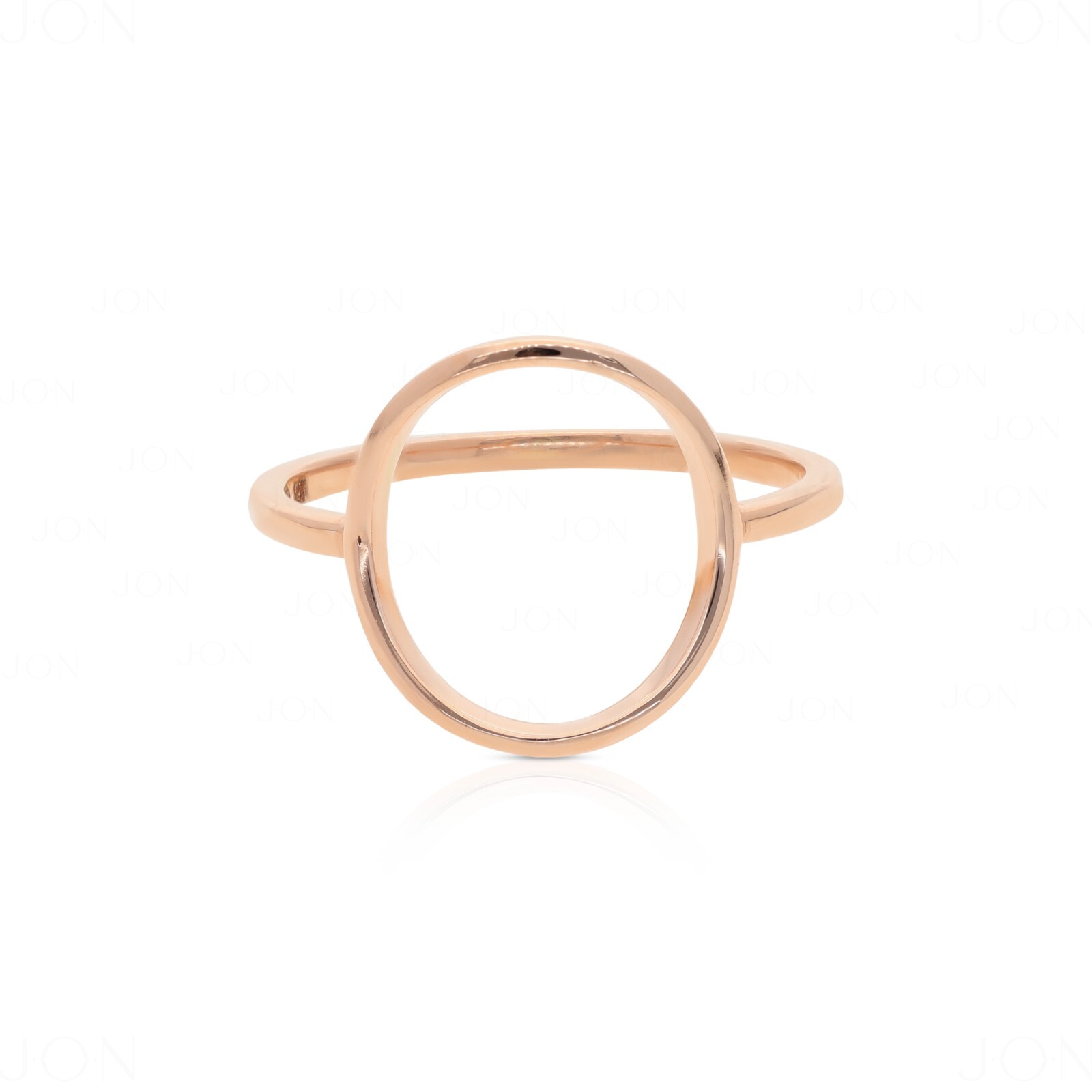 14k Gold Solid Gold – 1.3 mm Thick Open Circle Ring Size -3 to 8 US