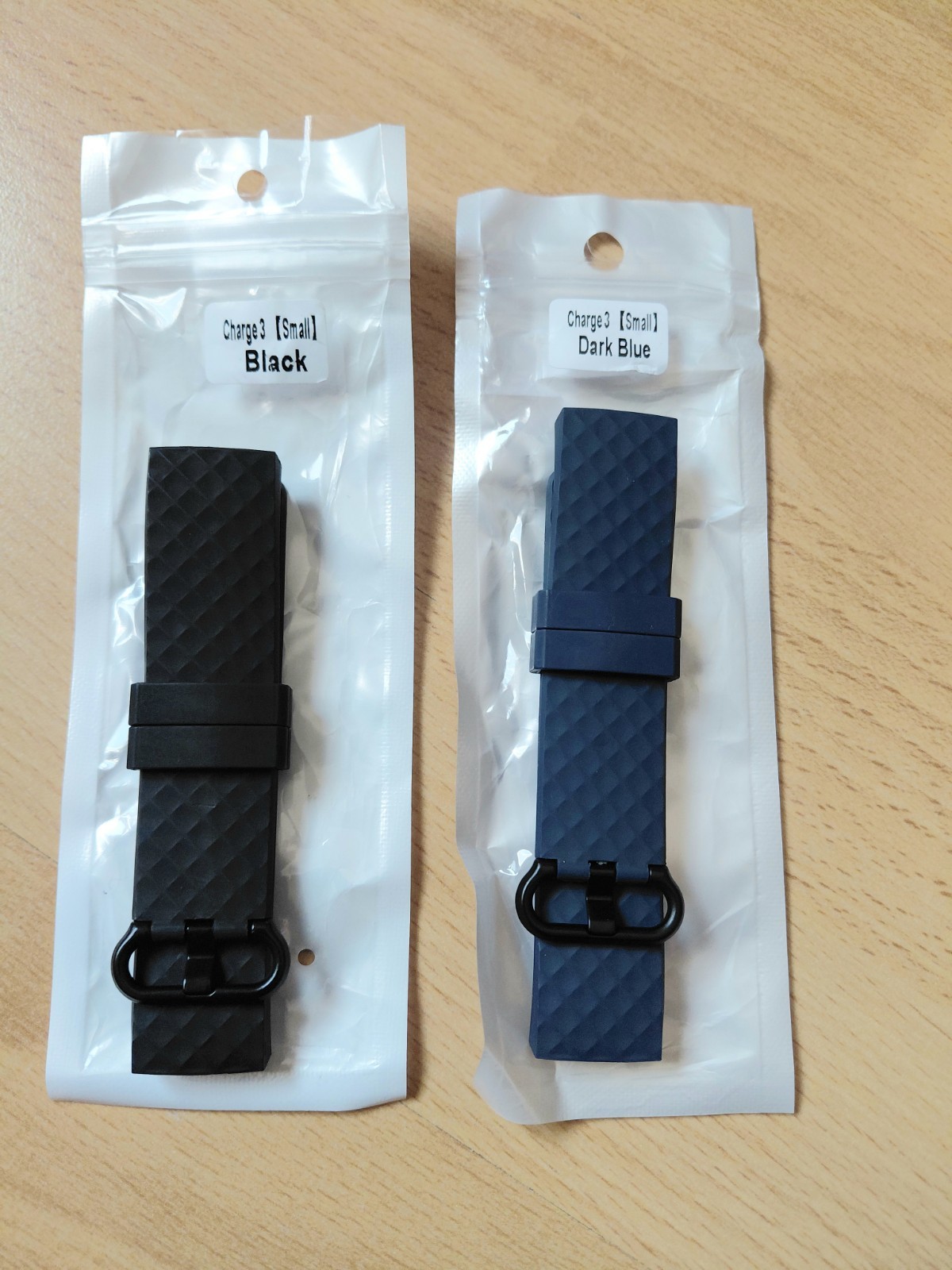Fitbit Charge 3/4 Replacement Straps X 2 Black and Dark Blue – Size Small -BNWT.