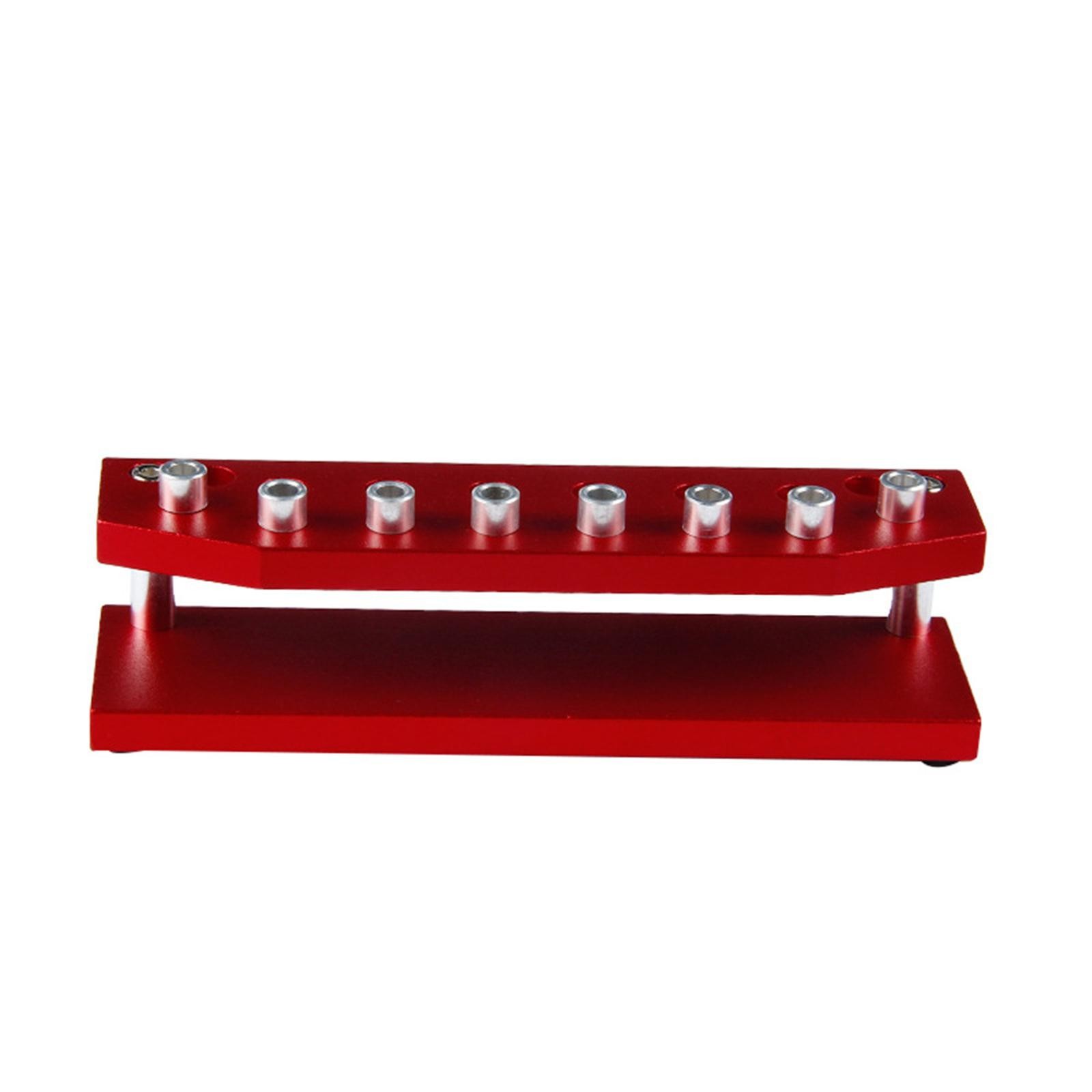 Portable Aluminum Alloy Screwdriver 8-Holder Base Rack Watchmaker Repair Tool