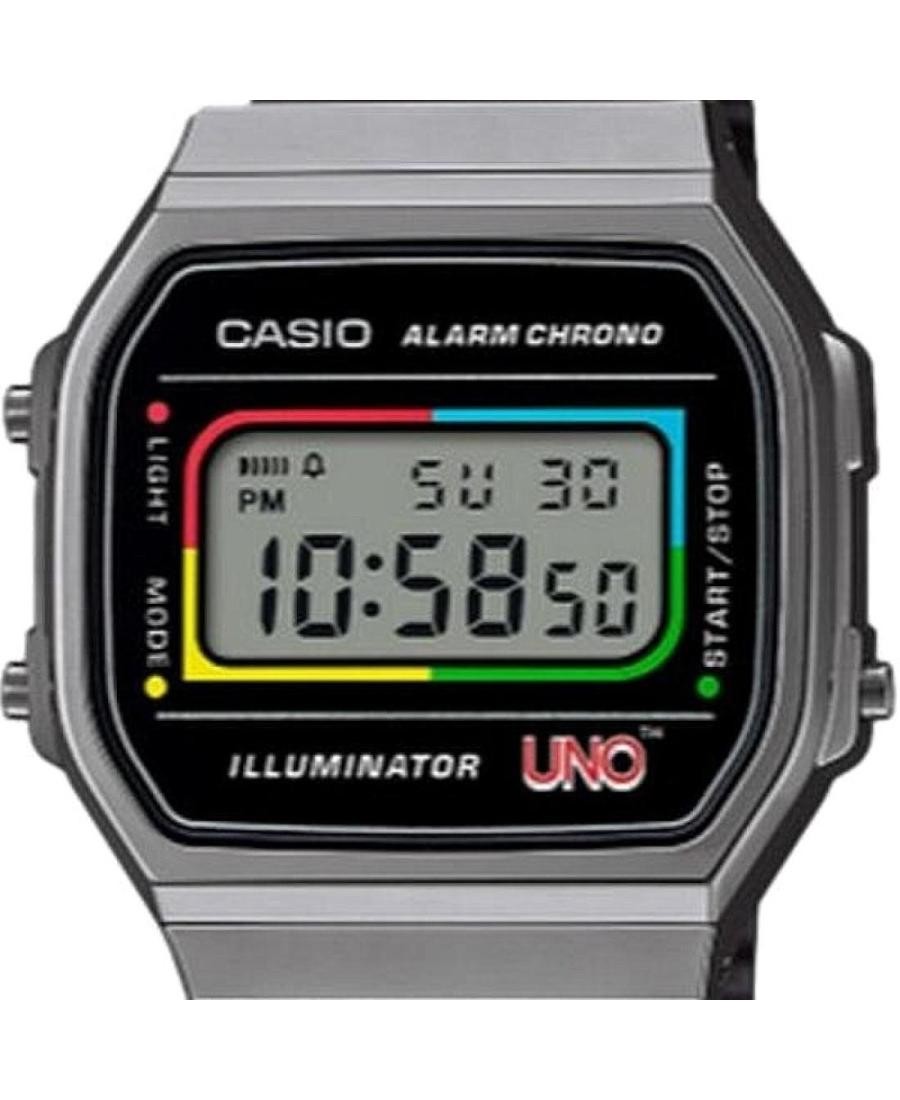 CASIO Men Digital Quartz Casual Watch Classic Dress Black Dial Waterproof Rectan